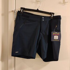 NWT - Zoic Navaeh 7 Shorts Mens XL Blue Adjustable Cycling Mountain Biking